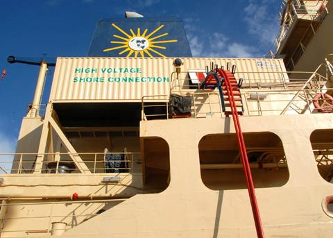 San Diego has powered up yet another shore-power system to improve air quality and reduce emissions. Photo: Dale Frost