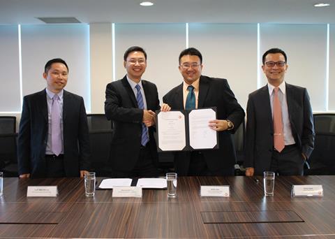 The signing ceremony for the venture Photo: Jurong Port
