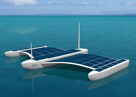 The Aquarius USV will be powered by a solar-electric hybrid marine power (HMP) solution