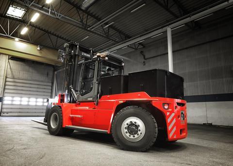 Kalmar has launched a new range of fully-electric forklift trucks in the nine to 18-tonne range. Image: Kalmar