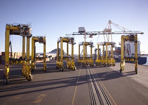The Port of Tauranga has placed an order for eight Kalmar diesel-electric straddle carriers