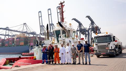 Sohar Port receives the first shipment of biofuel to begin the experimental phase of using this fuel in tug and barge operations