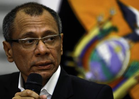 Foreign investment Ecuador's ports will reach $2.1bn by the end of 2016, says VP Jorge Glas (pictured). Credit: ANDES/Micaela Ayala V