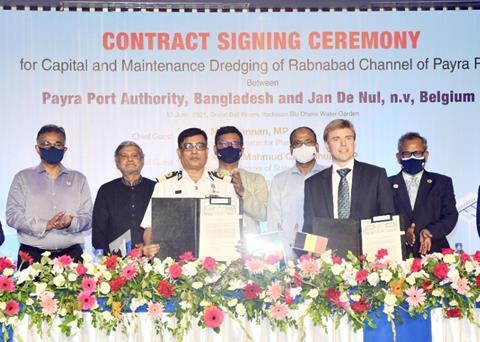 A dredging contract has been signed