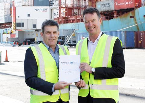 Ports of Auckland and Napier Port make a deal