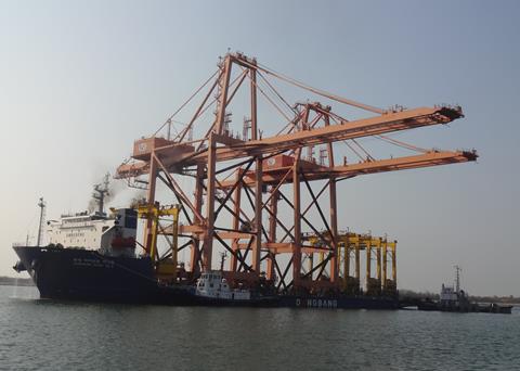 Relocating RTGs: It took Portek around 100 days to complete the crane relocation