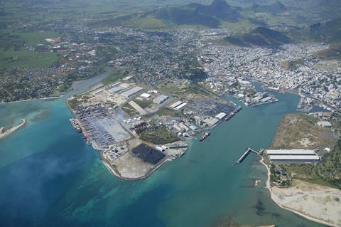 Port Louis Harbour aerial view