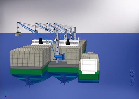 The floating hub concept could mean an answer to ports’ problems in predicting volumes