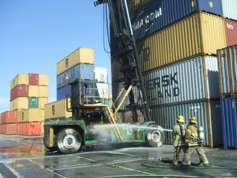 Devastating equipment fires can usually be avoided by proper maintenance. Credit: Long Beach Fire Department