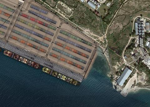 Into modernity: Port Lafito has been called Haiti's "first modern container terminal Photo: GB Group