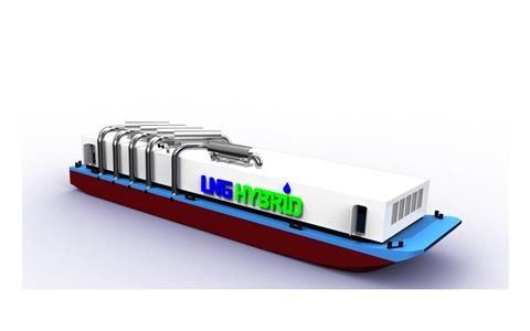The LNG Hybrid Barge will significantly reduce particle emissions from cruise ships during port visits