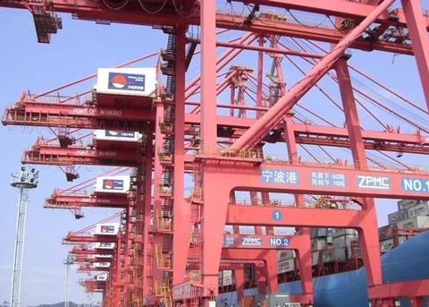 Slowing growth: But Ningbo-Zhoushan still has a year on year growth of 10%