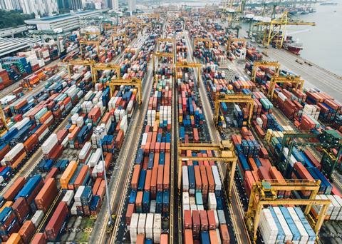 cargo at port