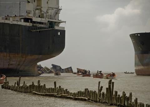 Bangladesh is a particular problem area for hazardous shipbreaking Photo: NGO Shipbreaking platform/Maro Kouri 2010