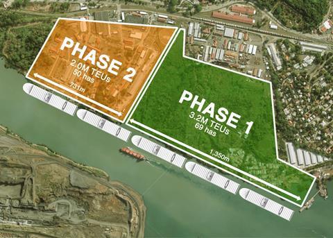 Corozal Container Terminal (pictured) will provide additional port capacity at Panama Canal. Credit: ACP