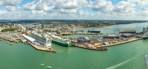 ABP's Port of Southampton from the air