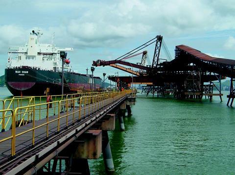 CVRDs export terminal at Tubarao: insatiable demand