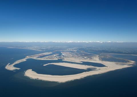 The Maasvlakte 2 expansion Photo: Courtesy of Port of Rotterdam Authority