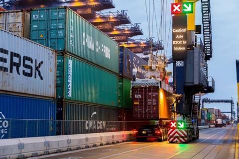 The Port of Felixstowe has ordered 17 new remote controlled electric rubber-tyred gantry cranes and 48 electric terminal tractors