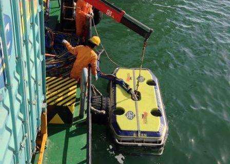 HullWiper is a high-speed remotely operated vessel (ROV) capable of cleaning up to 2000 square metres per hour Photo: GAC Group