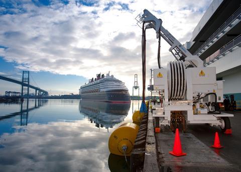 Cold ironing solutions can be a huge drain on electrical supply. Credit: Port of Los Angeles