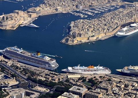 Port of Valletta in Malta